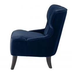 Maison Belfort Fauteuil à oreilles Audrey en Velours - Confort et Élégance -Pas Cher Fauteuils Magasin ohrensessel audrey samt dunkelblau 4951120