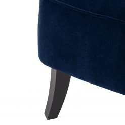 Maison Belfort Fauteuil à oreilles Audrey en Velours - Confort et Élégance -Pas Cher Fauteuils Magasin ohrensessel audrey samt dunkelblau 4951132