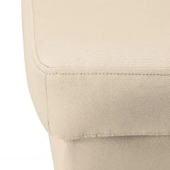 Mørteens Fauteuil à oreilles Bucoli - Ecru avec repose-pieds - Confort et Élégance -Pas Cher Fauteuils Magasin ohrensessel bucoli strukturstoff mit hocker ecru 4621700