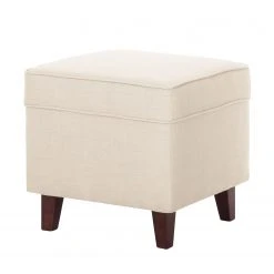 Fauteuil à oreilles Colmar - Tissu Maka Beige avec repose-pieds | Maison Belfort -Pas Cher Fauteuils Magasin ohrensessel colmar webstoff mit hocker stoff maka beige 4827288