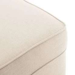 Fauteuil à oreilles Colmar - Tissu Maka Beige avec repose-pieds | Maison Belfort -Pas Cher Fauteuils Magasin ohrensessel colmar webstoff mit hocker stoff maka beige 4827320