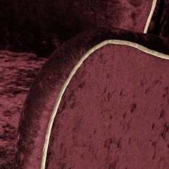 Red Living Fauteuil à oreilles Madame Lebon Velours rouge bourgogne – Confort élégant -Pas Cher Fauteuils Magasin ohrensessel humphrey samtstoff burgundy 382877