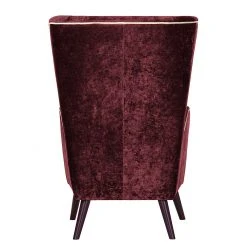 Red Living Fauteuil à oreilles Madame Lebon Velours rouge bourgogne – Confort élégant -Pas Cher Fauteuils Magasin ohrensessel humphrey samtstoff burgundy 382879