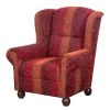 Maison Belfort Fauteuil à oreilles Isabelle avec repose-pieds - Confort et Élégance -Pas Cher Fauteuils Magasin ohrensessel isabelle webstoff rot 1013330