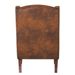 Red Living Fauteuil à oreilles Italo - Microfibre marron - Confort et Élégance -Pas Cher Fauteuils Magasin ohrensessel italo microfaser braun 253369