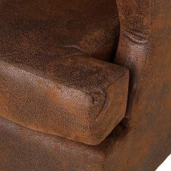 Red Living Fauteuil à oreilles Italo - Microfibre marron - Confort et Élégance -Pas Cher Fauteuils Magasin ohrensessel italo microfaser braun 253372