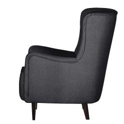 Mørteens Fauteuil à oreilles Josslyn - Fauteuil bergère élégant sans repose-pieds -Pas Cher Fauteuils Magasin ohrensessel josslyn webstoff dunkelgrau 464548