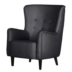 Mørteens Fauteuil à oreilles Josslyn - Fauteuil bergère élégant sans repose-pieds