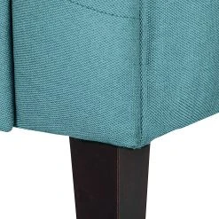 Mørteens Fauteuil à oreilles Josslyn - Tissu pétrole | Fauteuil bergère élégant et confortable -Pas Cher Fauteuils Magasin ohrensessel josslyn webstoff petrol 453465