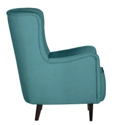Mørteens Fauteuil à oreilles Josslyn - Tissu pétrole | Fauteuil bergère élégant et confortable -Pas Cher Fauteuils Magasin ohrensessel josslyn webstoff petrol 453477