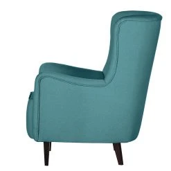 Mørteens Fauteuil à oreilles Josslyn - Tissu pétrole | Fauteuil bergère élégant et confortable -Pas Cher Fauteuils Magasin ohrensessel josslyn webstoff petrol 453478