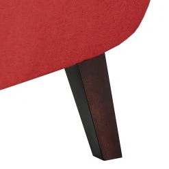 Fauteuil à oreilles Josslyn Mørteens - Tissu rouge avec repose-pieds - Confort et élégance -Pas Cher Fauteuils Magasin ohrensessel josslyn webstoff rot 453386