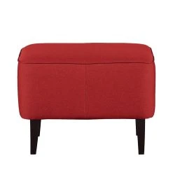 Fauteuil à oreilles Josslyn Mørteens - Tissu rouge avec repose-pieds - Confort et élégance -Pas Cher Fauteuils Magasin ohrensessel josslyn webstoff rot 453395