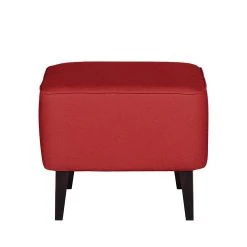 Fauteuil à oreilles Josslyn Mørteens - Tissu rouge avec repose-pieds - Confort et élégance -Pas Cher Fauteuils Magasin ohrensessel josslyn webstoff rot 453396