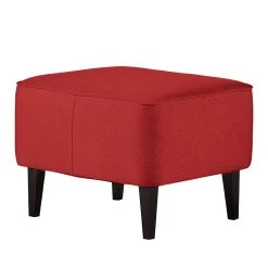 Fauteuil à oreilles Josslyn Mørteens - Tissu rouge avec repose-pieds - Confort et élégance -Pas Cher Fauteuils Magasin ohrensessel josslyn webstoff rot 453401