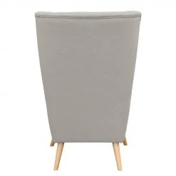 Mørteens Fauteuil Madame Lebon II en Tissu Gris fumé - Fauteuil bergère élégant -Pas Cher Fauteuils Magasin ohrensessel madame lebon iii webstoff rauchgrau 4263716