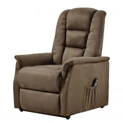 Fauteuil de relaxation Modoform Glein en microfibre marron - Confort et élégance