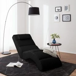 Chaise Longue de Relaxation Califfo en Cuir Synthétique Noir - Fredriks -Pas Cher Fauteuils Magasin relaxliege califfo kunstleder schwarz 4904820