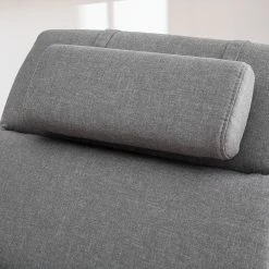 Chaise Longue de Relaxation Califfo en Tissu Gris - Confort Premium | Fredriks -Pas Cher Fauteuils Magasin relaxliege califfo strukturstoff grau 4760464