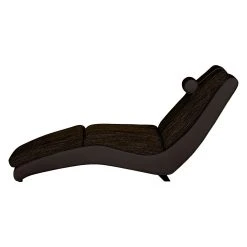 Chaise Longue de Relaxation Carson en Cuir Synthétique Mocca et Tissu Structuré Marron - Confort Ultime -Pas Cher Fauteuils Magasin relaxliege carson kunstleder mocca strukturstoff braun 459524