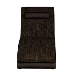 Chaise Longue de Relaxation Carson en Cuir Synthétique Mocca et Tissu Structuré Marron - Confort Ultime -Pas Cher Fauteuils Magasin relaxliege carson kunstleder mocca strukturstoff braun 459525