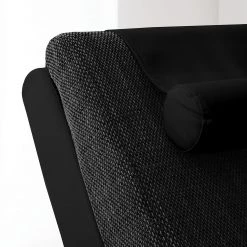 Chaise Longue de Relaxation Carson - Cuir Synthétique / Tissu Structuré Noir | Roomscape -Pas Cher Fauteuils Magasin relaxliege carson kunstleder strukturstoff schwarz 4905244