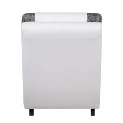 Chaise longue de relaxation Carson - Cuir synthétique blanc & Tissu structuré gris clair | Roomscape -Pas Cher Fauteuils Magasin relaxliege carson kunstleder weiss strukturstoff hellgrau 388177