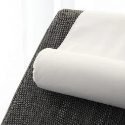 Chaise longue de relaxation Carson - Cuir synthétique blanc & Tissu structuré gris clair | Roomscape -Pas Cher Fauteuils Magasin relaxliege carson kunstleder weiss strukturstoff hellgrau 4905176