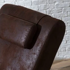 Red Living Chaise longue de relaxation Ohara - Aspect vieux cuir marron foncé - Confort et élégance -Pas Cher Fauteuils Magasin relaxliege ohara antiklederoptik dunkelbraun 5092912