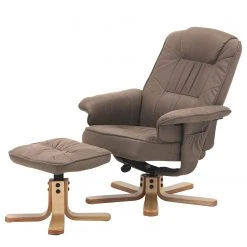 Modoform Fauteuil de Relaxation Canillo I - Aspect Cuir Vieilli Gris Congo avec Repose-Pieds -Pas Cher Fauteuils Magasin relaxsessel canillo i antiklederlook braun 5131184
