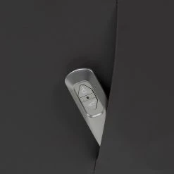 Modoform Fauteuil TV Sylt Motorisé - Cuir Synthétique Noir, Design Érable/Orange - Siège Relax avec Assistance pour se Lever -Pas Cher Fauteuils Magasin relaxsessel sylt mit motor und aufstehhilfe echtleder schwarz 373384