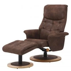 Modoform Fauteuil de relaxation Tornos - Microfibre Marron - Confort et Élégance