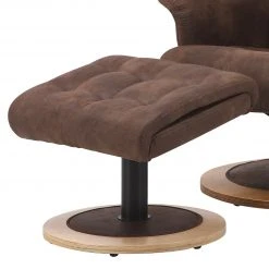 Modoform Fauteuil de relaxation Tornos - Microfibre Marron - Confort et Élégance -Pas Cher Fauteuils Magasin relaxsessel tornos mit hocker microfaser braun 3744328