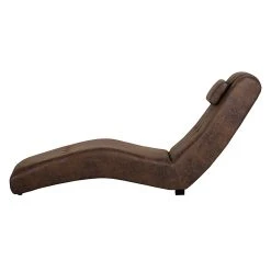 Chaise longue de relaxation Ohara - Cuir synthétique vieilli marron | Roomscape -Pas Cher Fauteuils Magasin ropez spleen 2014 03 07 1 373324