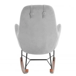 Mørteens Fauteuil à Bascule Harpster - Tissu Gris, Confort Exceptionnel -Pas Cher Fauteuils Magasin schaukelsessel harpster webstoff grau 4708420
