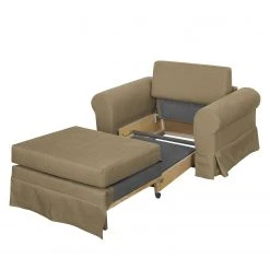 Mooved Fauteuil convertible Latina IV - Gris Sahara | Fauteuil 1 place design et confortable -Pas Cher Fauteuils Magasin schlafsessel couvin webstoff saharagrau 4104512