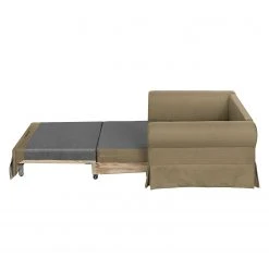 Mooved Fauteuil convertible Latina IV - Gris Sahara | Fauteuil 1 place design et confortable -Pas Cher Fauteuils Magasin schlafsessel couvin webstoff saharagrau 4104528