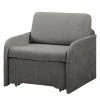 Fauteuil Convertible Disley Gris avec Accoudoirs - Confort et Style par Ars Natura -Pas Cher Fauteuils Magasin schlafsessel disley webstoff grau schmale armlehne 5103228