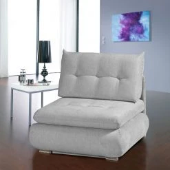 Loftscape Fauteuil convertible Elisa II - Microfibre | Confort premium et design moderne -Pas Cher Fauteuils Magasin schlafsessel elisa ii microfaser platin 5114460