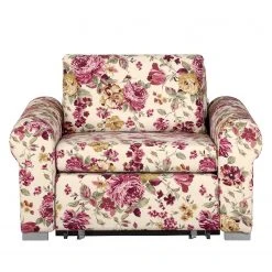 Mooved Fauteuil Convertible Latina XII - Tissé Floral Beige - Confort et Élégance -Pas Cher Fauteuils Magasin schlafsessel latina flachgewebe beige gebluemt 3641533