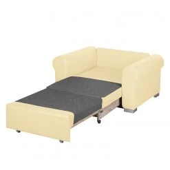 Mooved Fauteuil convertible Latina II - Crème | Fauteuil 1 place design et confortable -Pas Cher Fauteuils Magasin schlafsessel latina ii kunstleder creme 3640701