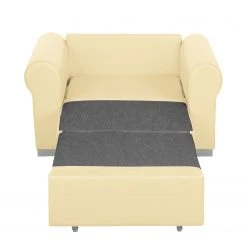 Mooved Fauteuil convertible Latina II - Crème | Fauteuil 1 place design et confortable -Pas Cher Fauteuils Magasin schlafsessel latina ii kunstleder creme 3640709