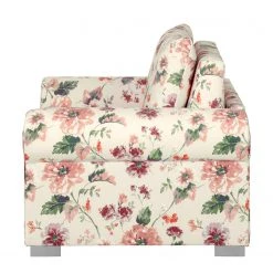 Mooved Fauteuil Convertible Latina VIII - Fauteuil 1 Place en Tissu Beige et Rouge, Confort et Élégance -Pas Cher Fauteuils Magasin schlafsessel latina iii flachgewebe gebluemt beige rot 3641305