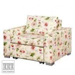Fauteuil convertible Latina VIII - Beige / Rose - Mooved - Confort et élégance -Pas Cher Fauteuils Magasin schlafsessel latina vi flachgewebe gebluemt beige rosa 4095388