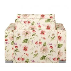 Fauteuil convertible Latina VIII - Beige / Rose - Mooved - Confort et élégance -Pas Cher Fauteuils Magasin schlafsessel latina vi flachgewebe gebluemt beige rosa 4095400