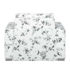 Mooved Fauteuil Convertible Latina VII - Tissu Floral Blanc/Gris - Confort et Style -Pas Cher Fauteuils Magasin schlafsessel latina vii flachgewebe weiss grau 4197444
