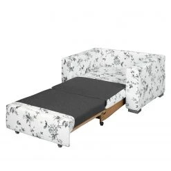 Mooved Fauteuil Convertible Latina VII - Tissu Floral Blanc/Gris - Confort et Style -Pas Cher Fauteuils Magasin schlafsessel latina vii flachgewebe weiss grau 4197452