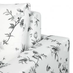 Mooved Fauteuil Convertible Latina VII - Tissu Floral Blanc/Gris - Confort et Style -Pas Cher Fauteuils Magasin schlafsessel latina vii flachgewebe weiss grau 4197472