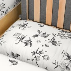 Fauteuil 1 place convertible Mooved Latina VII - Tissu Blanc/Gris - Confort et Style -Pas Cher Fauteuils Magasin schlafsessel lepe gebluemt weiss grau 4134168