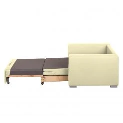 Mooved Fauteuil convertible Latina IV - Crème | Confort et élégance pour votre salon -Pas Cher Fauteuils Magasin schlafsessel lewington kunstleder creme 2595102